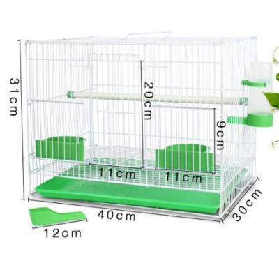 China Stocked Wholesale Galvanized Metal Wire Bird Cage metal Parrot breeding cage for sale