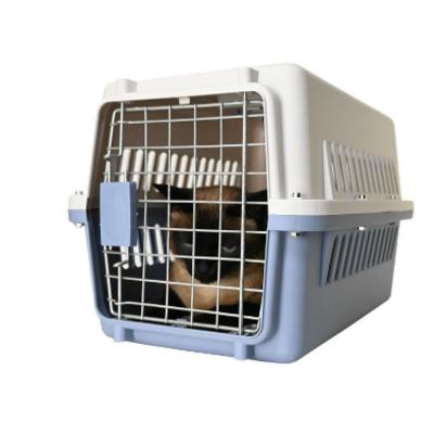 China Stocked Hot Products Pet Flight Crate For Cats And Dogs Portable Plastic Air Transport Carrier Pet carrier for sale