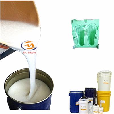 China White 25 Shore A Silicon Shoe Sole Molds Making Liquid RTV2 Silicone Rubber for sale