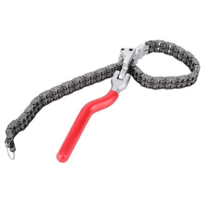 China Chain Easy Operation Other Wrench VIKTEC Vehicle Tools Heavy Duty Oil Service Tools 60-195mm Oil Filter Chain Wrench Wrench for sale