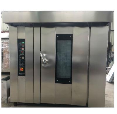 China 2021 hotels hot sale 32 trays bread rack oven/rotary bakery equipment/rotating baking oven for commercial bakery use for sale