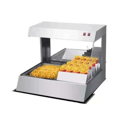 China High Quality Table French Fries Energy Saver Desktop Display Warmer Chips Show Western Kitchen Equipment for sale