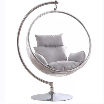 China Modern Bubble Chair Celebrity Girl Hemisphere Glass Acrylic Basket Outdoor Swing Hanging Hanging Chair for sale