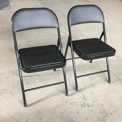 China Foldable Frame Office Metal Easy Folding Chair for sale