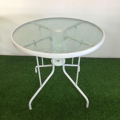 China Modern Coffee Coffee Dining Table Aluminum Metal Tables Glass Dining Tables for sale