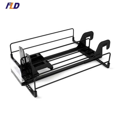 China Supermarkt Front Sliding Shelves Automatic Shelf Display Roller Shelf Lifter Gravity Fed Slides With Divider for sale