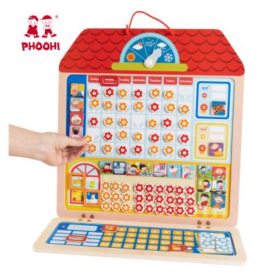 China Wooden Baby Toy For Kids Educational Toy Magnetic Responsibility Behavior Reward Diagram Educational Puzzle for sale