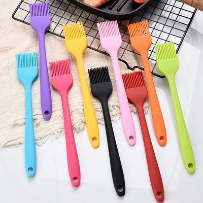 China Heat Resistant Colorful Petroleum Brush Silicone Oil Brush Easily Refined Basting Silicone Pastry Baking Butter or BBQ Brush for sale