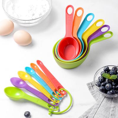 China Viable plastic measuring cups and spoons set for promotional gift for sale