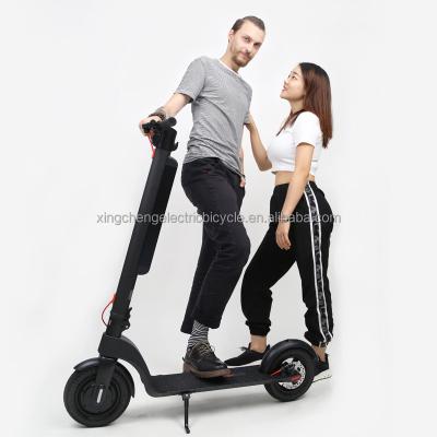 China Unisex Powerful Black Silver Long Range Scooter Long Range 45Km 500w Escooter 10inch Electric E Scooter Adult for sale