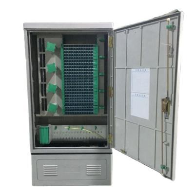 China Cable Junction Telecom Fiberglass Cabinet 288 Outdoor Cores Fiber Optic Distribution Cabinets for sale