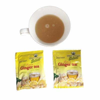 China Granular Plant Instant Honey Ginger Tea Powder / Ginger Tea With Lemon for sale