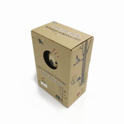 China Custom Folding Doll Recycled Materials Cardboard Paper Toy Packaging Paper Box Christmas Child Toy Packaging Box Gift Box for sale