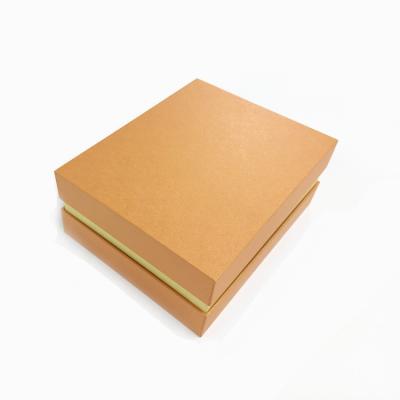 China Recycled Materials OEM Special Paper Lid And Corrugated Raw Paper Cardboard Box For Dress Garment Clothes Packaging Box for sale