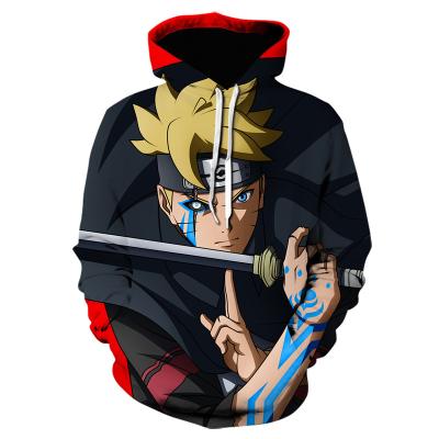 China High Quality Fashion Anime Anti-wrinkle Classic Fighting Oversized Pullover 3D Printed Hoodies For Men Casual 3D Printed Mens Hoodies for sale