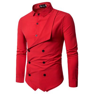 China Factory direct wholesale anti-pilling men's long sleeve shirt European long sleeve cross shirt for sale