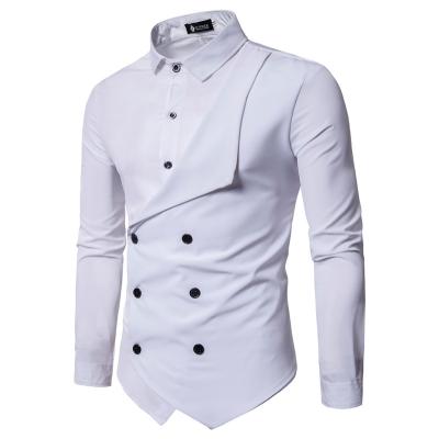 China Wholesale High Quality New Slim Fit Formal Anti-pilling Cross Business Long Sleeve Men's Dress Shirt for sale