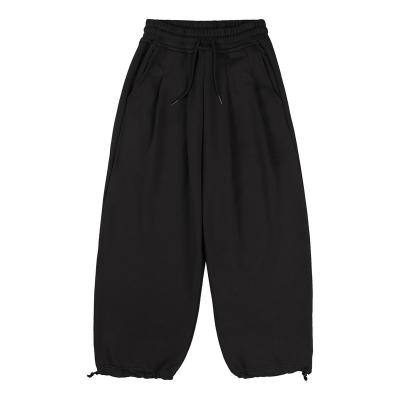 China Top Selling Premium Hip Hop Empty Plain Waterproof Dyed Sweatpants Men With Drawstring for sale