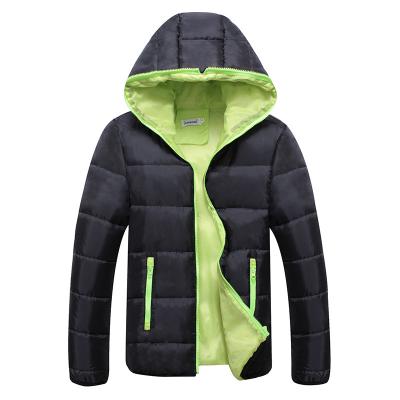 China Wholesale Anti-wrinkle 2021 New Arrivals Fashion Men Coat Two Tones Zipper Hooded Jackets Casual Padded Coat Men Coats Winter Clothing for sale