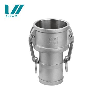 China Stainless Steel Water Couplings Non Standard Air Gas C Hose Leg Quick Coupler for sale