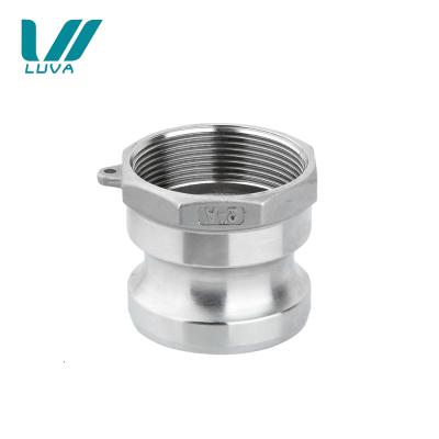 China Water Stainless Steel DN 25 s316 ss304 Female Air Gas Quick Coupling For A Type Adapter for sale