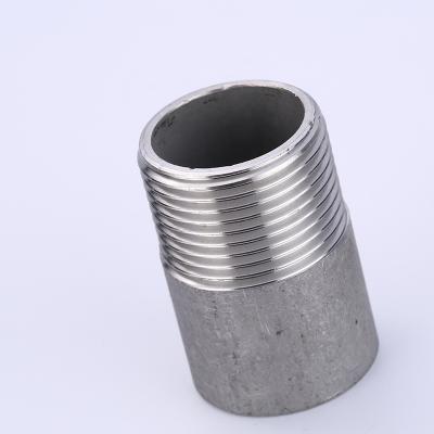 China Joining Pipe Lines High Quality Plumbing Materials A105/316/304l/316l Male Thread Nipple Pipe Fitting/a182 F304 for sale