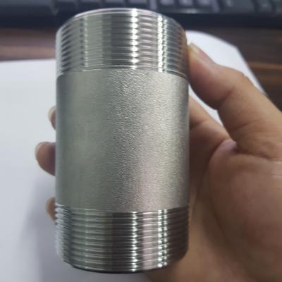 China Water Diesel Oil Sch40 sch80 sch160 Heavy Wall Stainless Steel Pipe Nipple And NPT BSPT Thread Coupling Fittings for sale