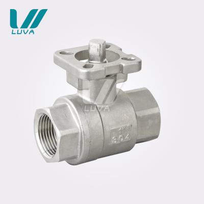 China Professional Commercial Kitchen Standard 2 Inch 2pc Female Thread Deck Ball Valve High pn25 pn63 for sale