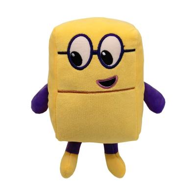 China New Digital Toy Children's Doll Stuffed Plush Building Block Mathematics Enlightenment Animation Plush Toys for sale