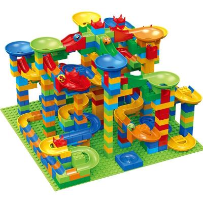 China Construction Toy Wholesale price Maze Ball Funnel  kids building blocks Set Puzzle Race Track plastic safety DIY Educational building blocks toys for sale