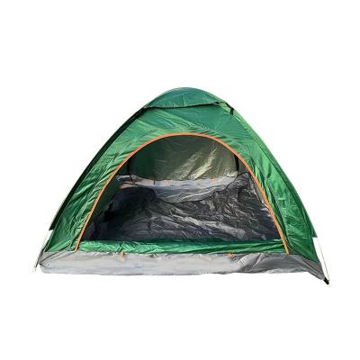 China Emergency Shelter 2*2*1.3 Outdoor Two Door Full Automatic Single Tent 1-2 Rain Protection Relief Camping Tent for sale