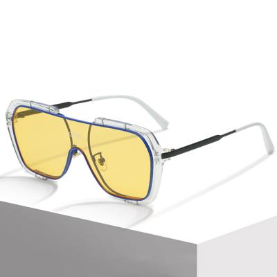 China Square 2022 New Fashion Polarized Ladies Sunglasses Retro Adjust Yellow Lens Men's Sunglasses Wholesale for sale