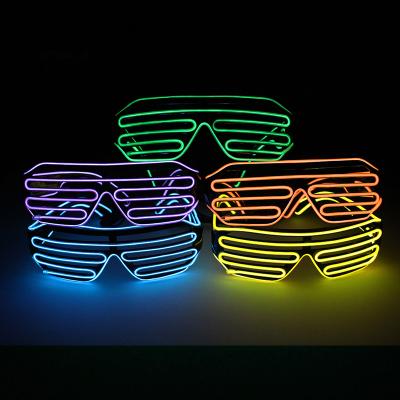 China Anti Uv400 Protect New Design LED Sunglasses Fashion Luminous Sunglasses For Christmas Party Decoration LED Flashing Glasses for sale