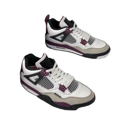 China High Quality High Quality White Purple Fashion Sports Comfortable Leisure Basketball Shoes for sale