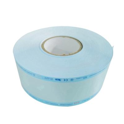 China paper plastic & Sterilization Indication Mark Wadding 50g Surgical Instrument Packaging Paper And Plastic Medical Roll Blue Film Heat Sealing Sterilization For Dental for sale