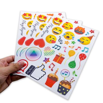 China Recycled Materials Printing Pvc Label Sticker Die Cut Waterproof Glitter Custom Waterproof Die Cut Uv Resistant Sticker for sale