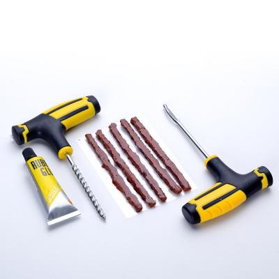 China Car Tool Kit Car Vacuum Tire Repair Tool Car Tire Repair Tool Kit Rubber Band Quick Glue Liquid for sale