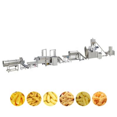 China 2021 New Design Energy Saving Automatic NikNaks Processing Line Fried Kurkure Snacks Food Cheetos Machine for sale