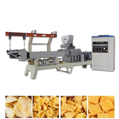 China Easy Operation Fried Wheat Flour Snacks Automatic Expelled Crispy Chips Machine High Efficiency for sale