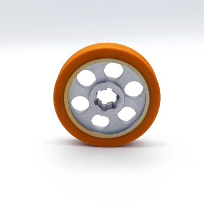 China Building Material Stores Longfeng---AGV Auto Guide Vehicle Wheel Guide Rail Roller Wheel Trolley Wheel With Bearing for sale