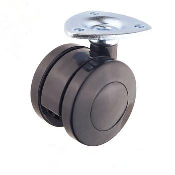 China Modern longfeng---50m(2inch) high quality triangle plate swivel PA top caster with brake caster supplier nylon caster wheel for sale