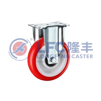 China Building Material Shops Top Steel Rim Industrial Caster Wheels Industrial Wheels Size PU Casters for sale