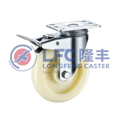 China Building Material Stores Hot Sales Middle-duty PA Material Top Plate Swivel Caster Wheels Industrial for sale