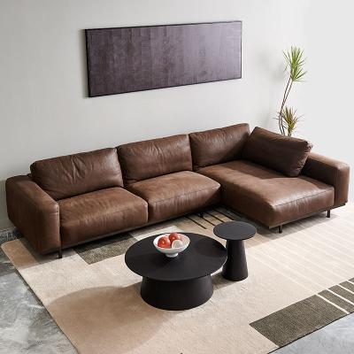 China Other Italian Contempo L Hotel Shapes With Price Modern Design Genuine Leather Living Room Furniture Modern Sofa Set for sale