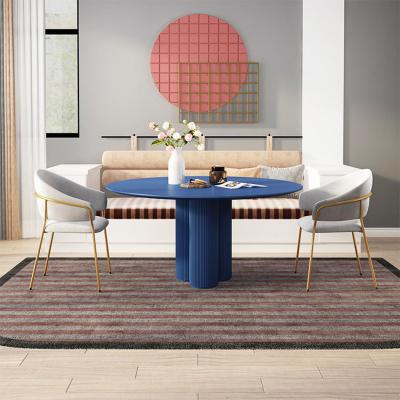 China Other High Quality Modern Reclaimed Contempo Dining Room Solid Wood Round Small Black Dining Tables for sale