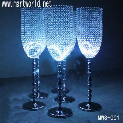 China 2020 New crystal vase,crystal pillar wedding supply,high quality crystal walkway stand for wedding party decoration (MWS-001) for sale