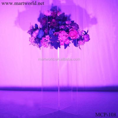 China Hot acrylic centerpiece Wedding table centerpiece vase for wedding centerpiece wedding decoration flower vase (MCP-108) for sale