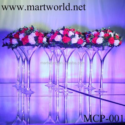 China Hot wholesale Cocktail glass vase wedding centerpiece for wedding decoration with party (MCP-001) for sale