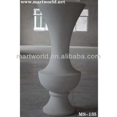 China Hot wholesale High quality white resin vase wedding decoration;decorative resin pillars(MS-135) for sale