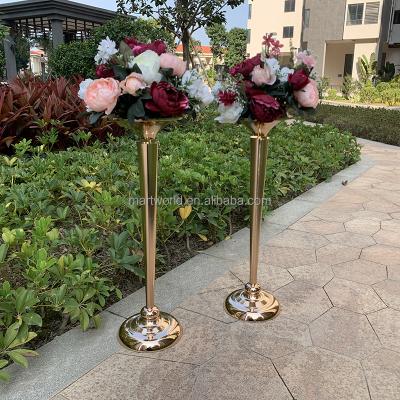 China metal flower ball display stand wedding cake table centerpiece floral vase for marriage banquet hall party decoration(MCP-130) for sale